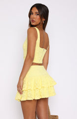 Let's Have Some Fun Lace Bustier Lemon
