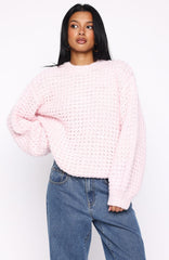 Pure Comfort Knit Sweater Baby Pink