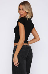 J'adore You Baby Tee Black