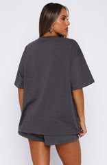 Pick You A Flower Oversized Tee Volcanic