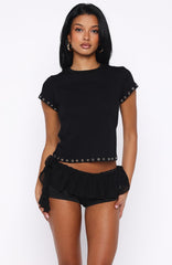 Wild Attraction Mini Shorts Black