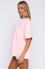 Love You Forever Oversized Tee Pink