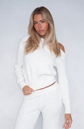 Please Be Mine Knit Sweater Off White