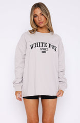 Stand With You Long Sleeve Oversized Tee Moon
