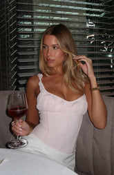 Angel Wings Bustier Baby Pink