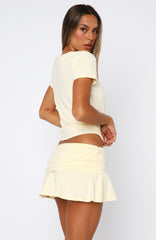 From The Archives Charli Relaxed Baby Tee Lemon