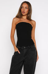 Bye Girl Strapless Bustier Black