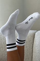 Grounded Socks White/Black