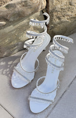 Soliel Wrap Heels White/Clear