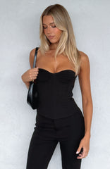 Next Chapter Strapless Bustier Black