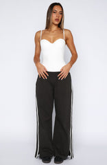 Make Me Promises Pants Charcoal