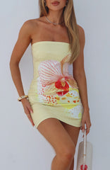 Make Up My Mind Sequin Mini Dress Canary Orchid