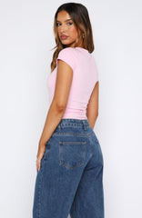 Know You Best Baby Tee Baby Pink