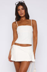 Heaven On Earth Mini Skort White