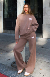11th Street City Girl At Heart Wide Leg Sweatpants Cinnamon Bun