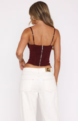 Don't Reply Bustier Cherry Cola