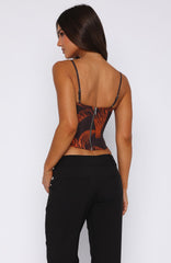 You'll Be Ok Bustier Tangerine Twist