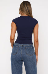 Everyday Hero Short Sleeve Top Navy