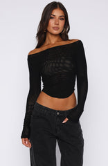Hypnotising Thoughts Top Black