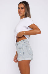Bailey Denim Shorts Light Blue