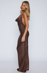 Hide Your Flaws Maxi Dress Bronze