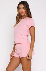 Lucky Thirteen Elsa Relaxed Baby Tee Candy Pink