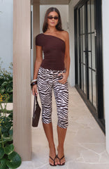 Day For It Capri Pants Zebra