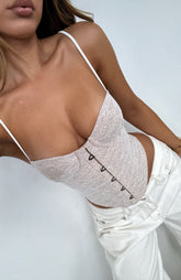 Don't Get Greedy Bustier White
