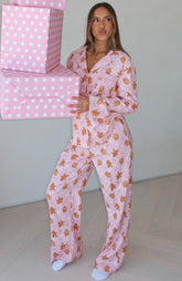 Dreamland Long Sleeve Pyjama Set Gingerbread Twist