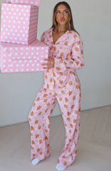 Dreamland Long Sleeve Pyjama Set Gingerbread Twist