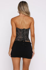 Fifth Avenue Flex Strapless Bustier Black