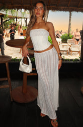 Beach Bound Maxi Skirt Pearl