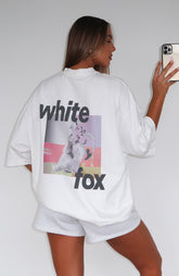 In The Moment Oversized Tee White