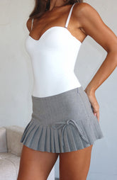 Just Doing Me Mini Skort Pepper