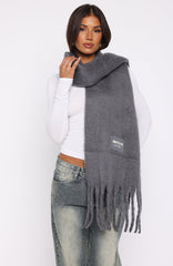 Luna Scarf Charcoal