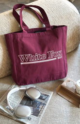 No Hesitation Tote Bag Burgundy/Pink