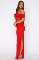Matcha Baby Strapless Maxi Dress Chilli Red