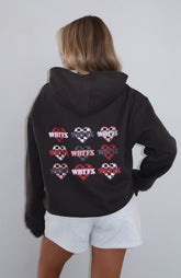 She's Too Nice Oversized Hoodie Charcoal