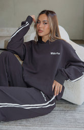 Star Student Oversized Hoodie Charcoal