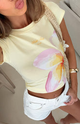 Sweetest Gem Baby Tee Lemon