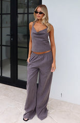 Take A Stance Pants Charcoal