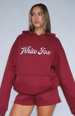 The Good Life Oversized Hoodie Burgundy