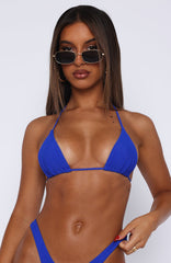 Golden Hour Bikini Top Cobalt