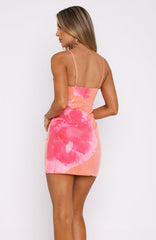 The Hills Sequin Mini Dress Tangerine Blossom