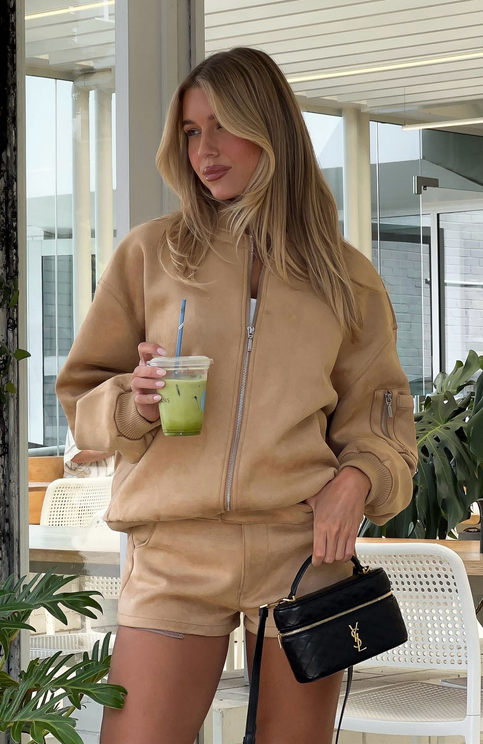 Confidence Level Suede Jacket Honey