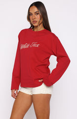 What The Heart Wants Long Sleeve Tee Red
