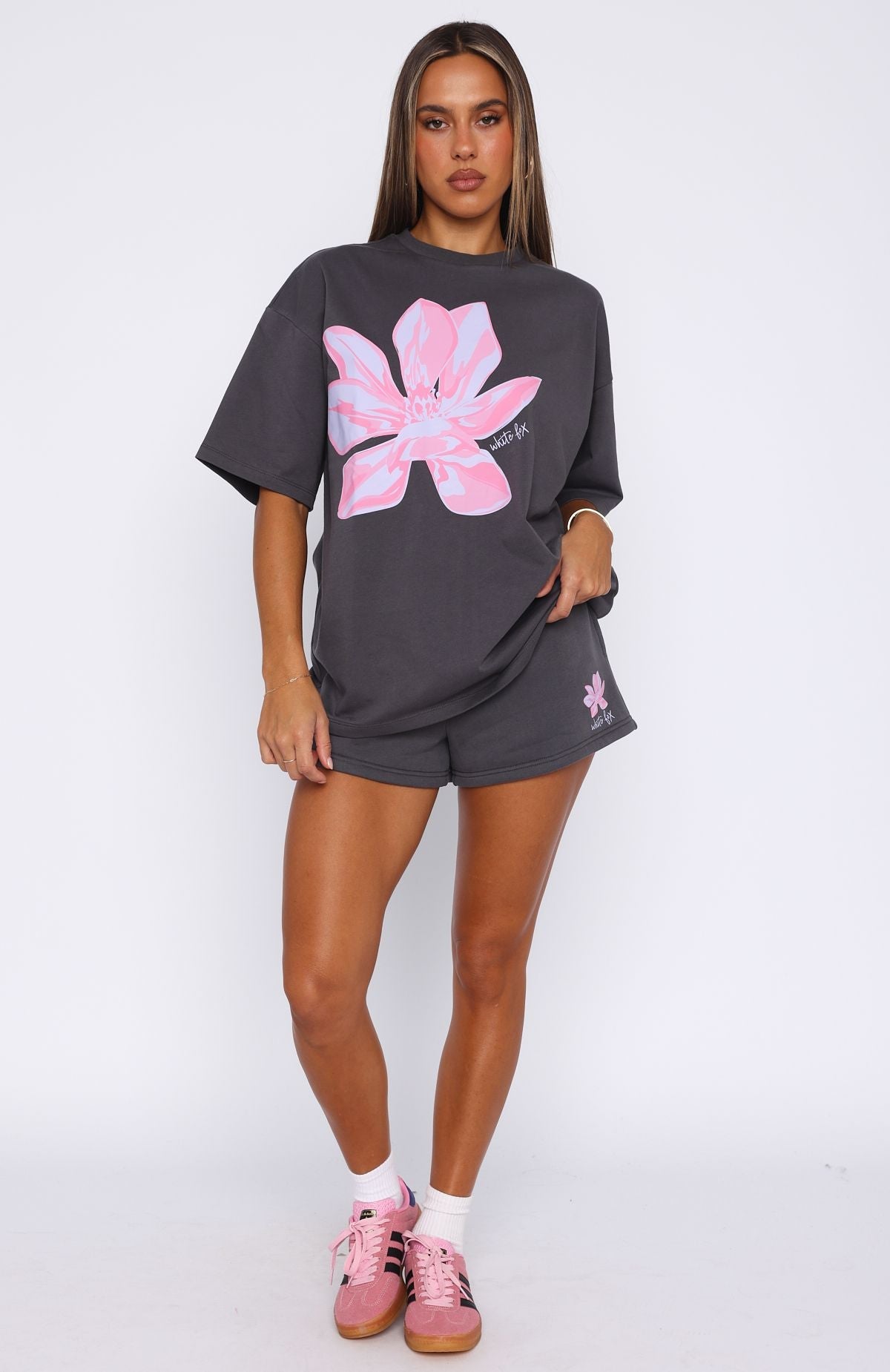 Pick You A Flower Lounge Shorts Volcanic