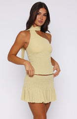 Big Deposits Halter Top Pistachio