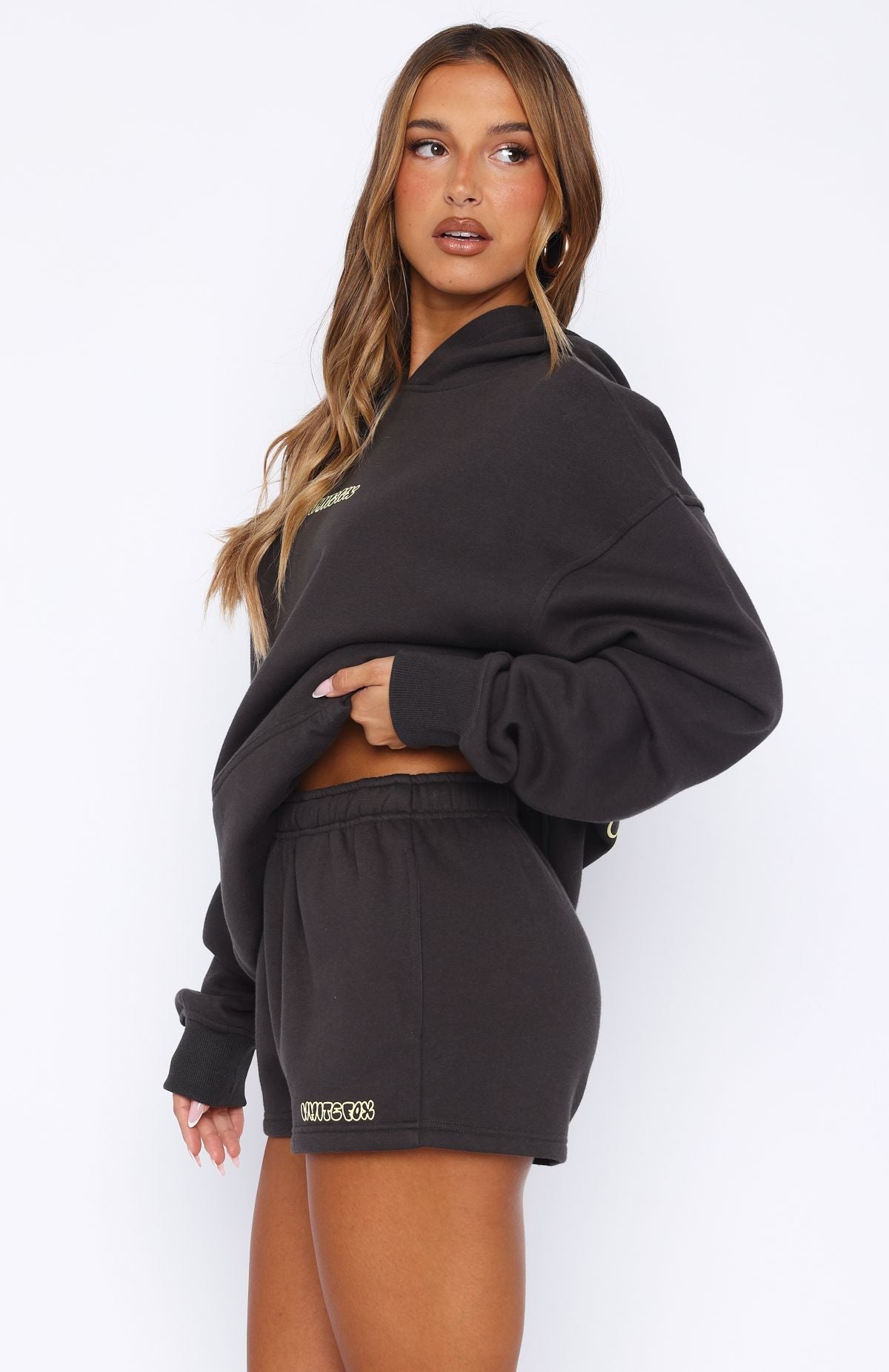 Take A Guess Lounge Shorts Charcoal