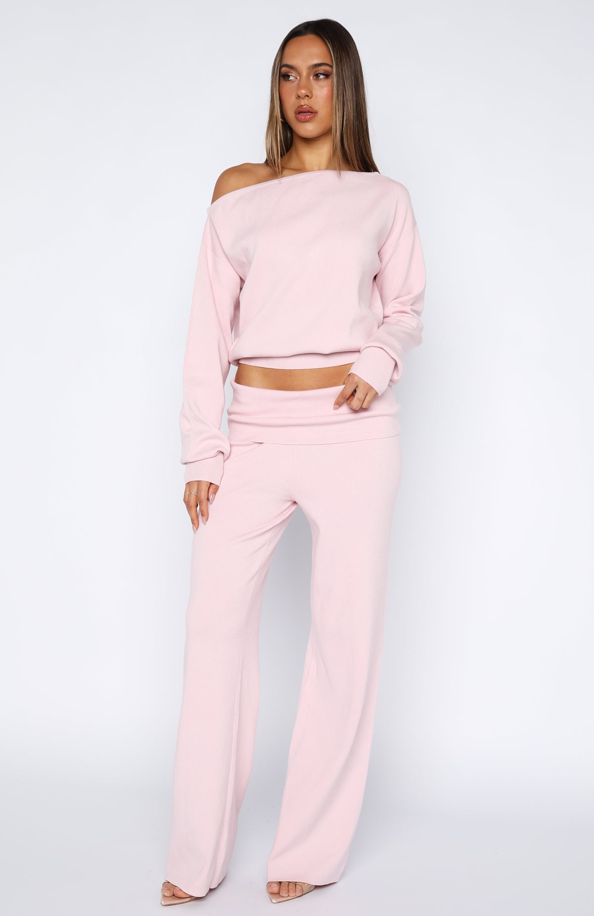 Can't Find The Words Knit Pants Pink